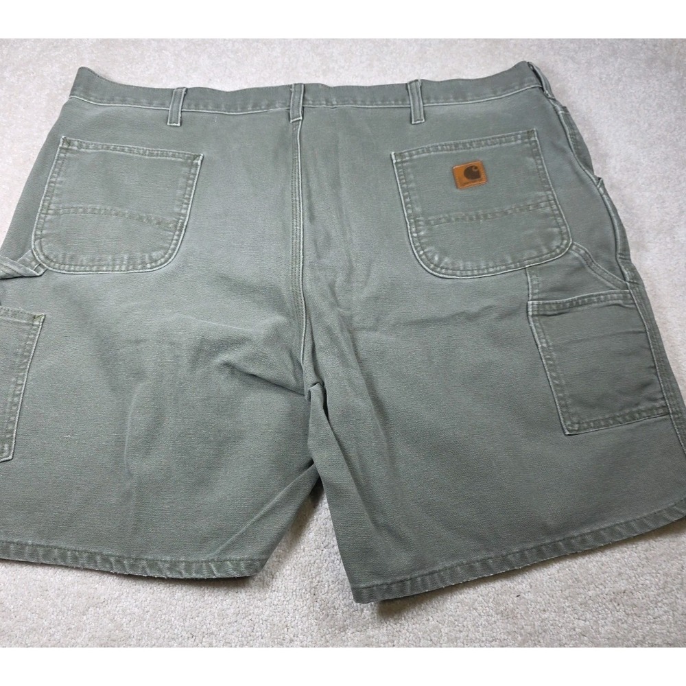 Carhartt Shorts Mens 44 Moss Green Workwear Outdoor Heavy Duty Utility Vintage